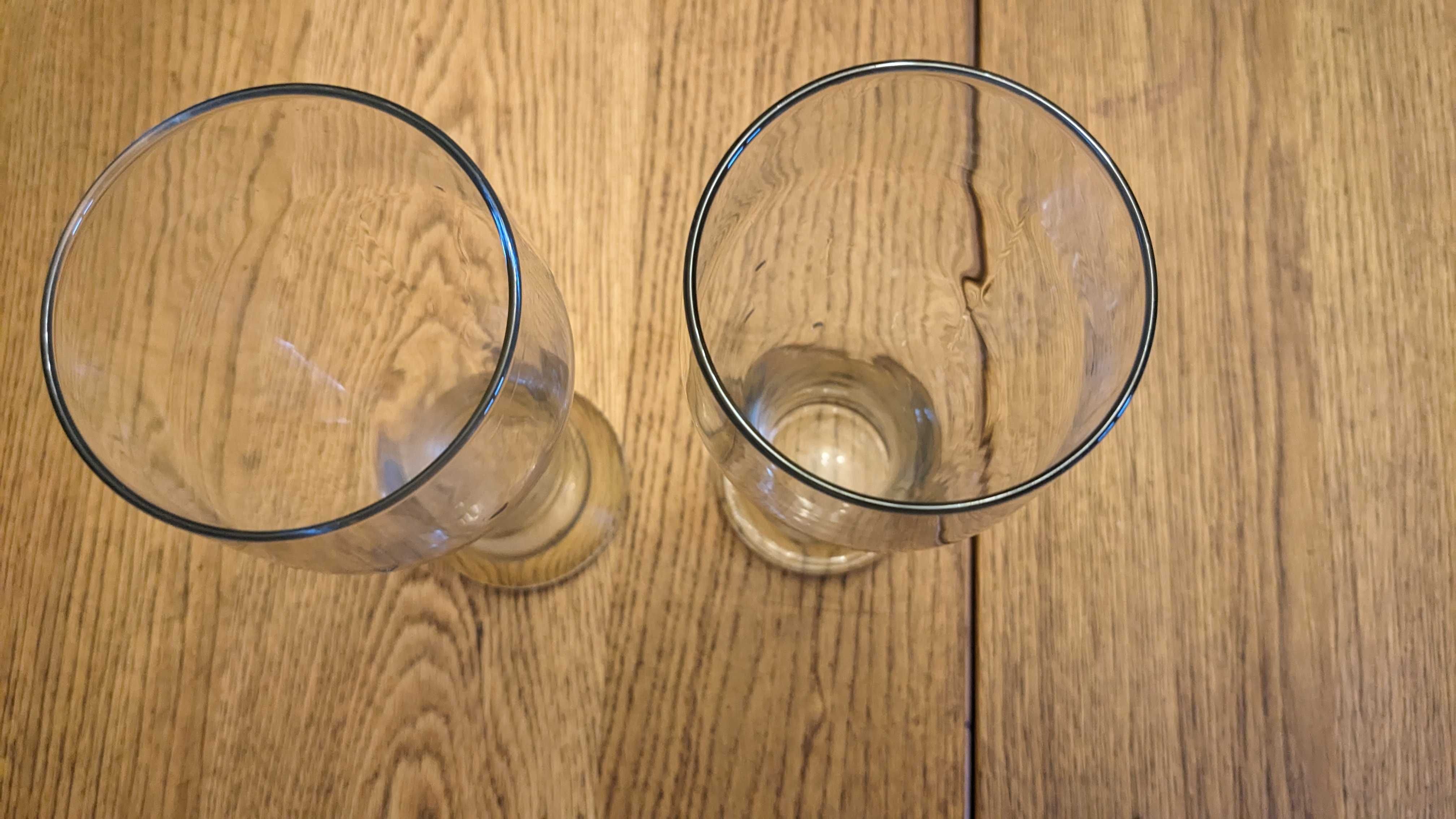 Dwie wysokie szklanki do piwa, pokal, wysokość 23,5 cm; poj . 700 ml