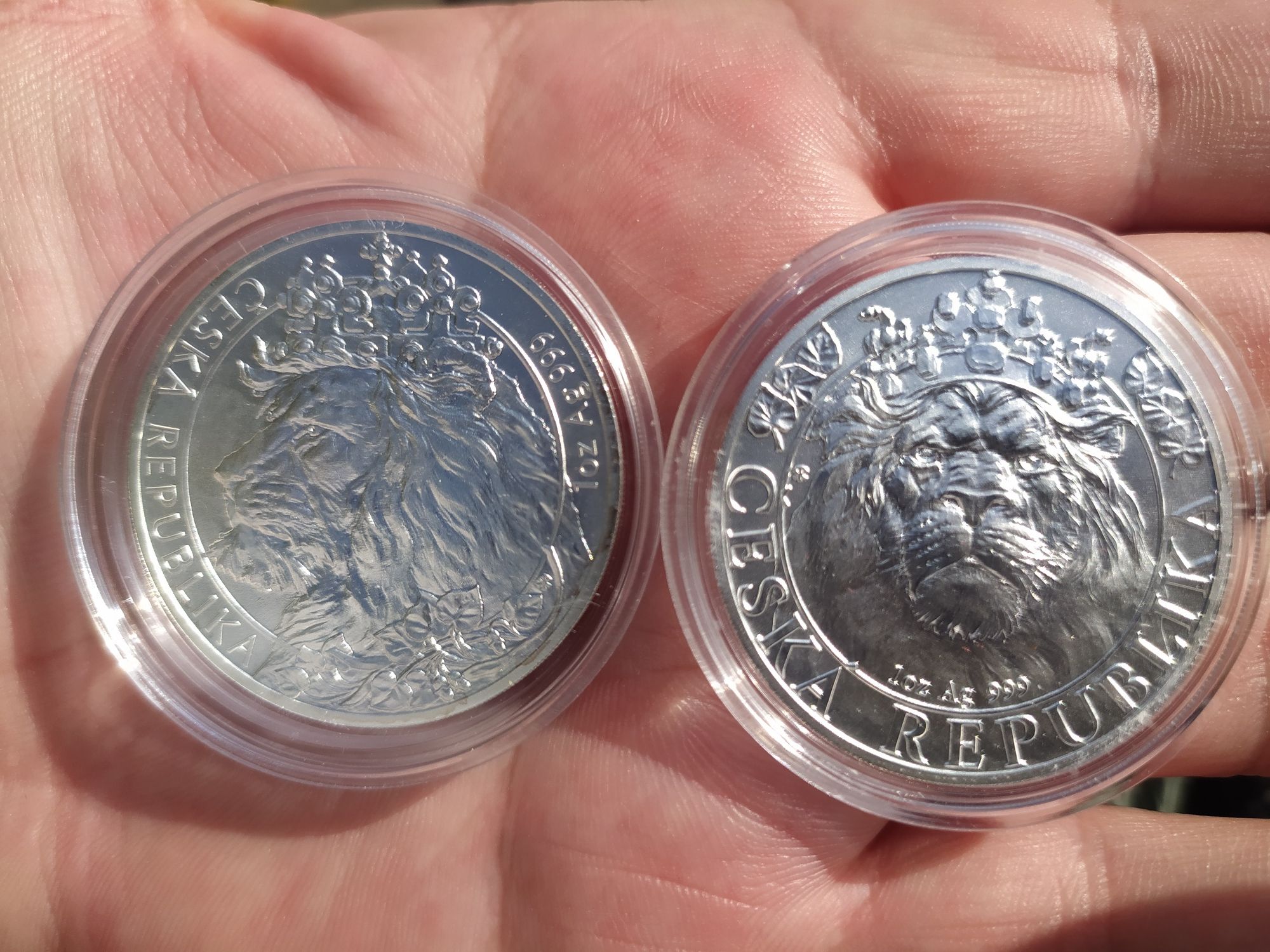 Монета срібна унція, 31.1 грам чистого срібла Ag 999