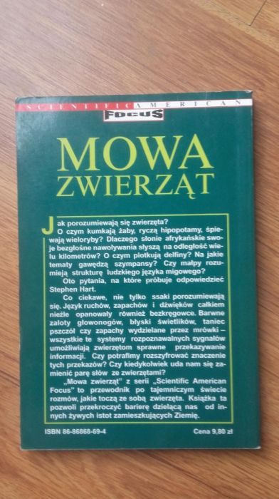 Mowa zwierząt. Stephen Hart