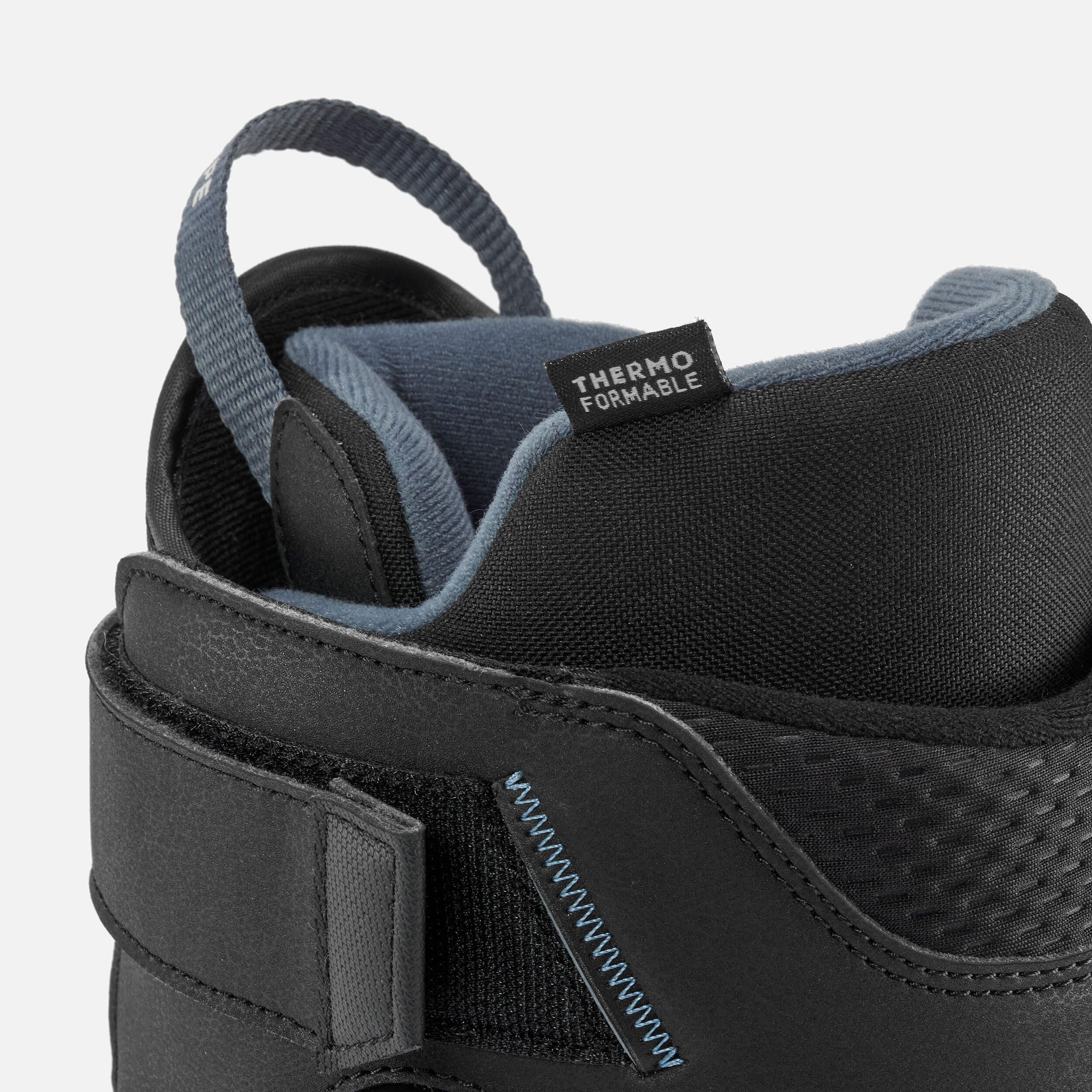 Botas de snowboard homem aperto botão rotativo, flex médio