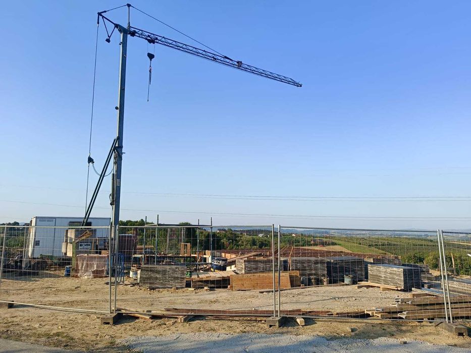 Żuraw budowlany, szybkomontujący, dźwig