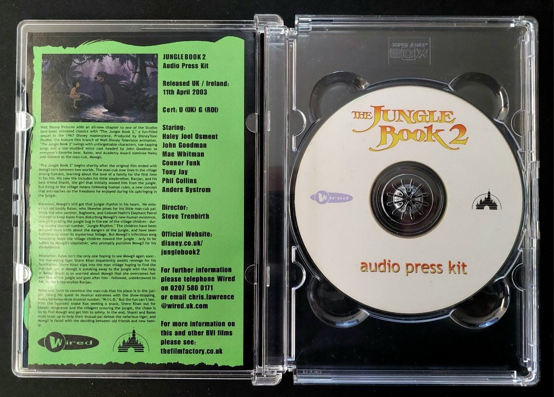 DISNEY - O Livro da Selva 2 (The Jungle Book 2) - Audio Press Kit 2003