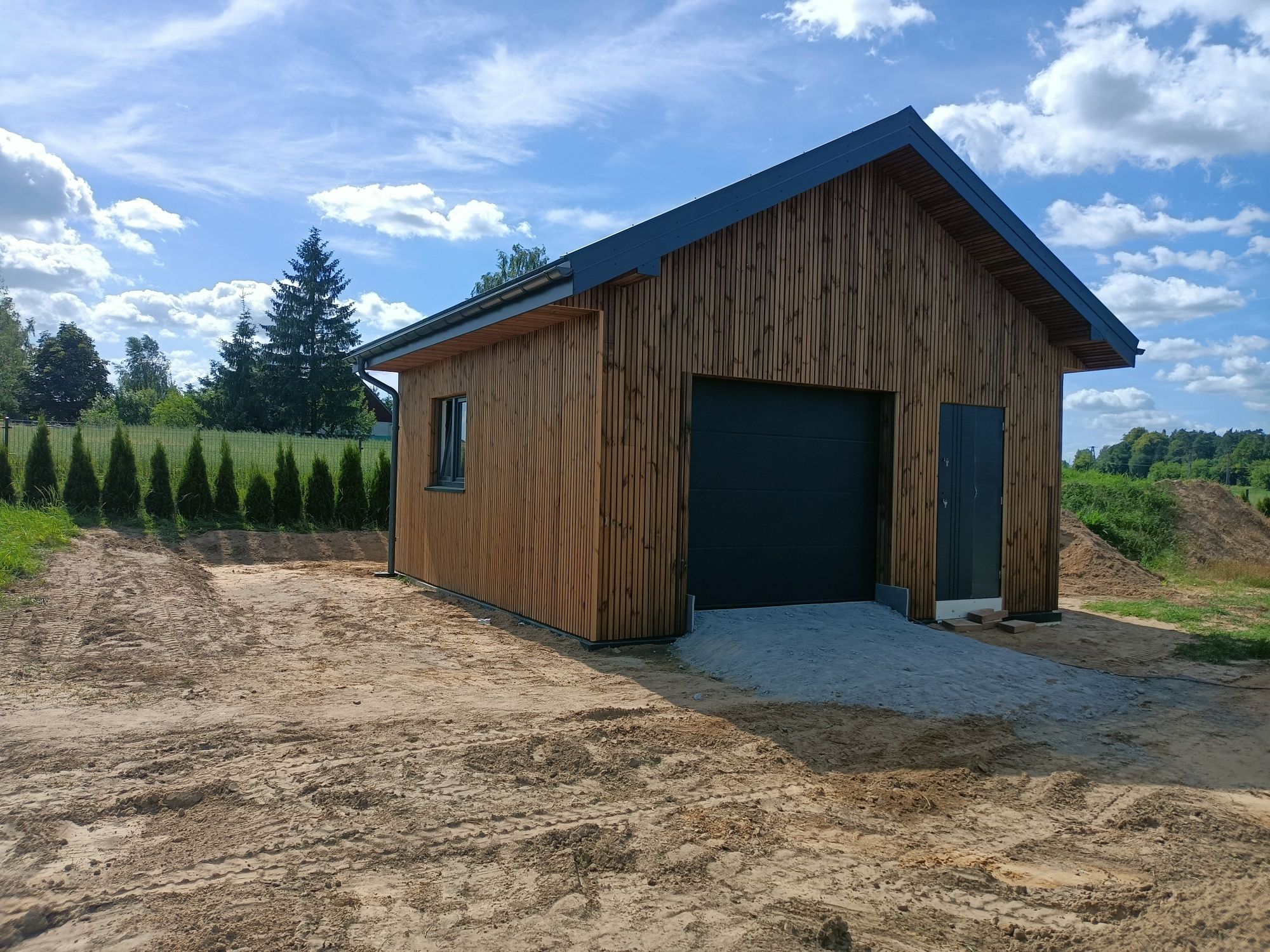 Konstrukcje drewniane-Garaz 35m2-Wiata