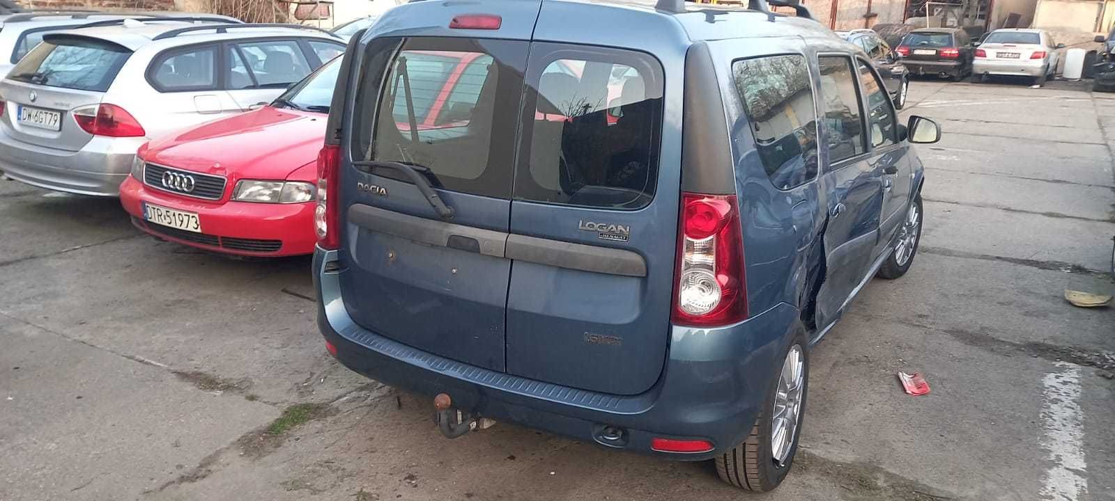 Dacia Logan MPI 2009 rok 1.6 benz ,7 miejsc ,uszkodzona TERNF kod laki