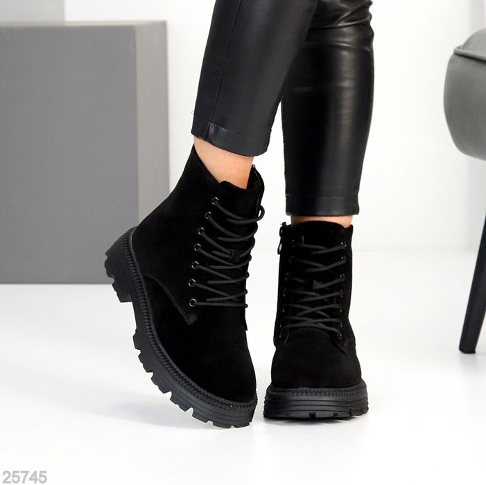 Жіночі шкіряні зимові черевики