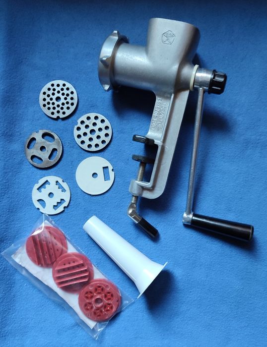 Мясорубка,  тяжёлая , СССР,  полный комплект, экспорт.