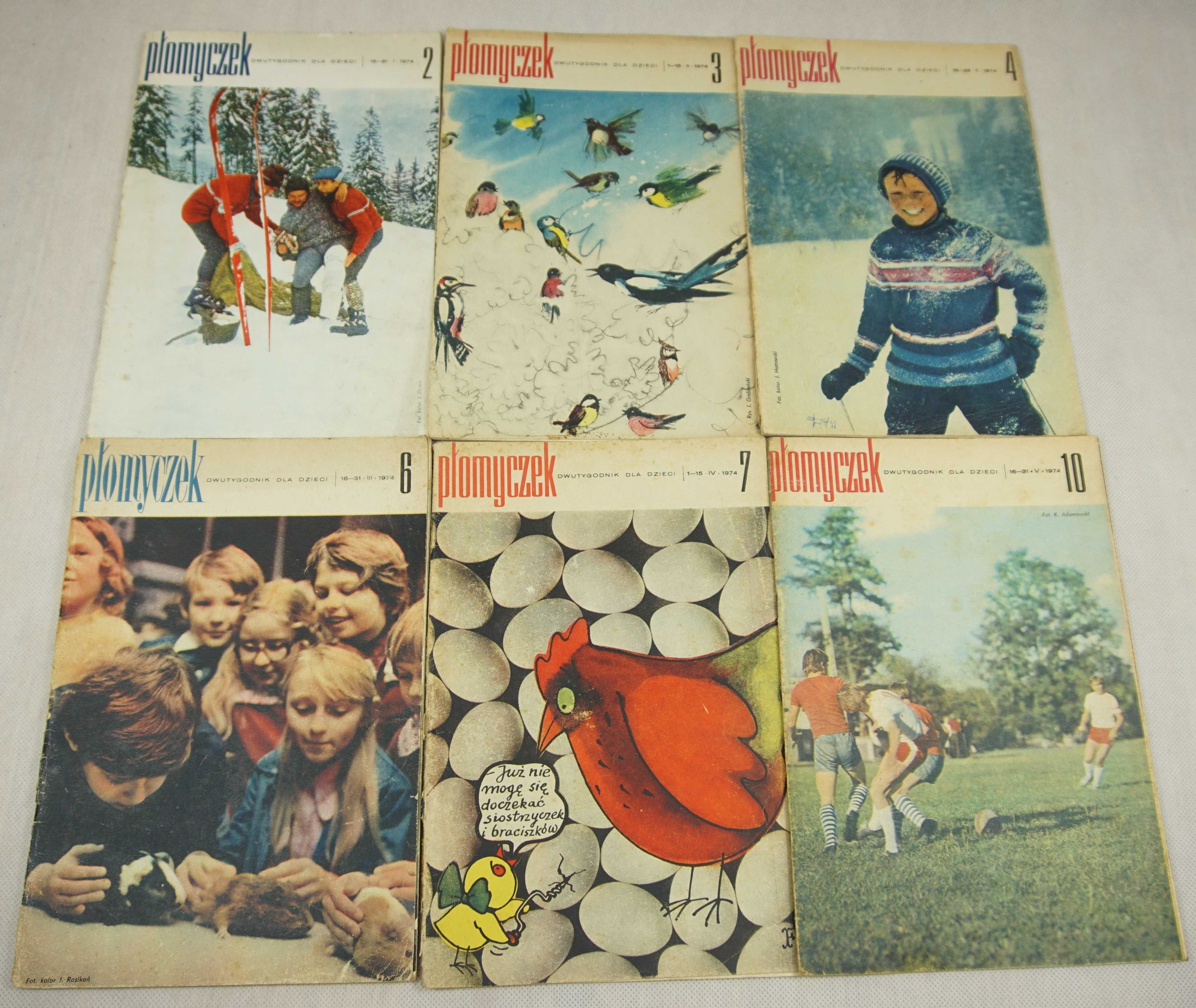 22 stk czasopism PŁOMYCZEK (1973 - 1975)
