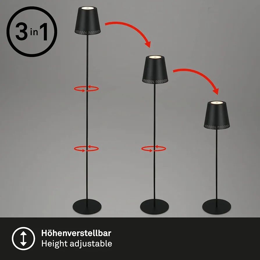 Lampa dotykowa podłogowa stołowa Led briloner