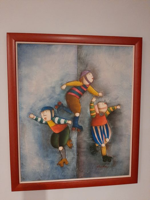 Quadro pintado a óleo