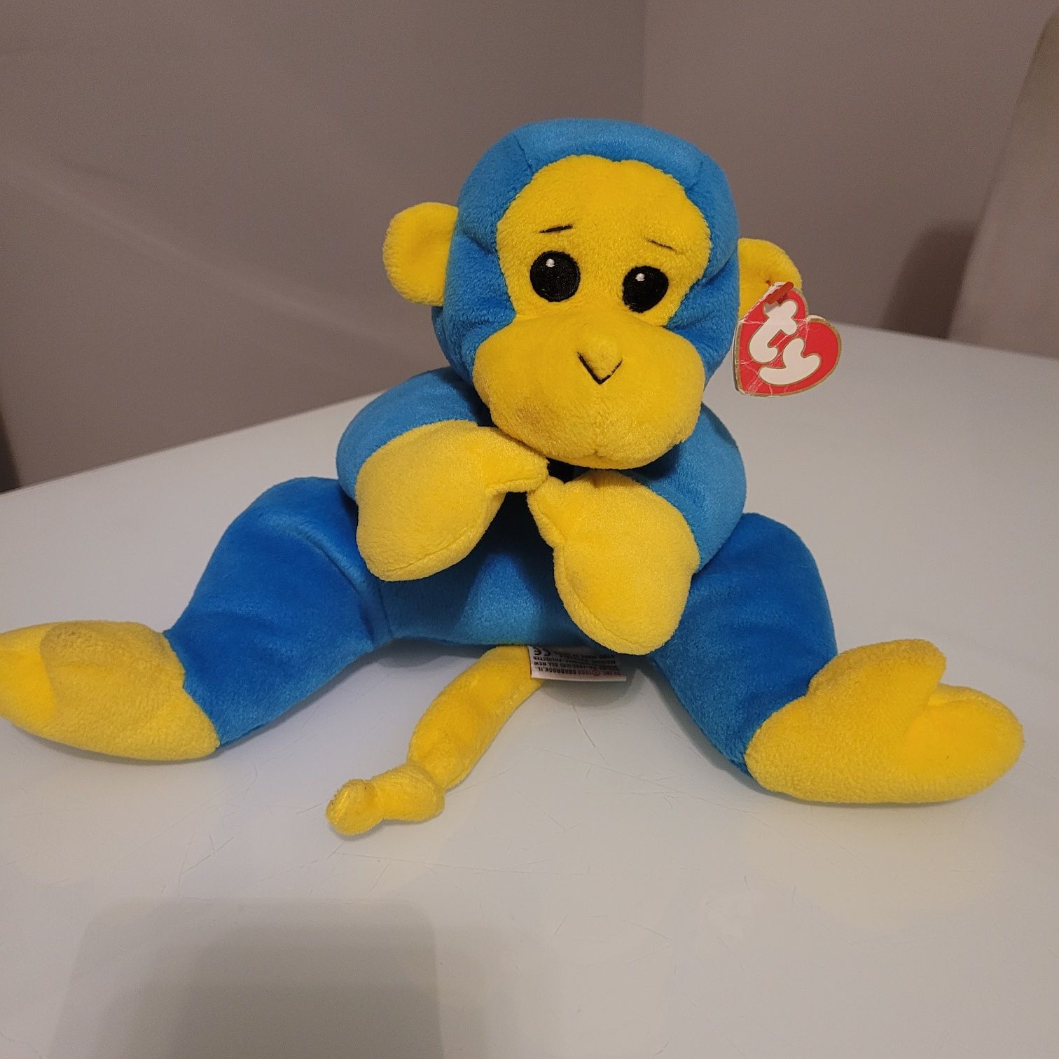 Ty Beanie Blue MONKEY, pluszak, maskotka