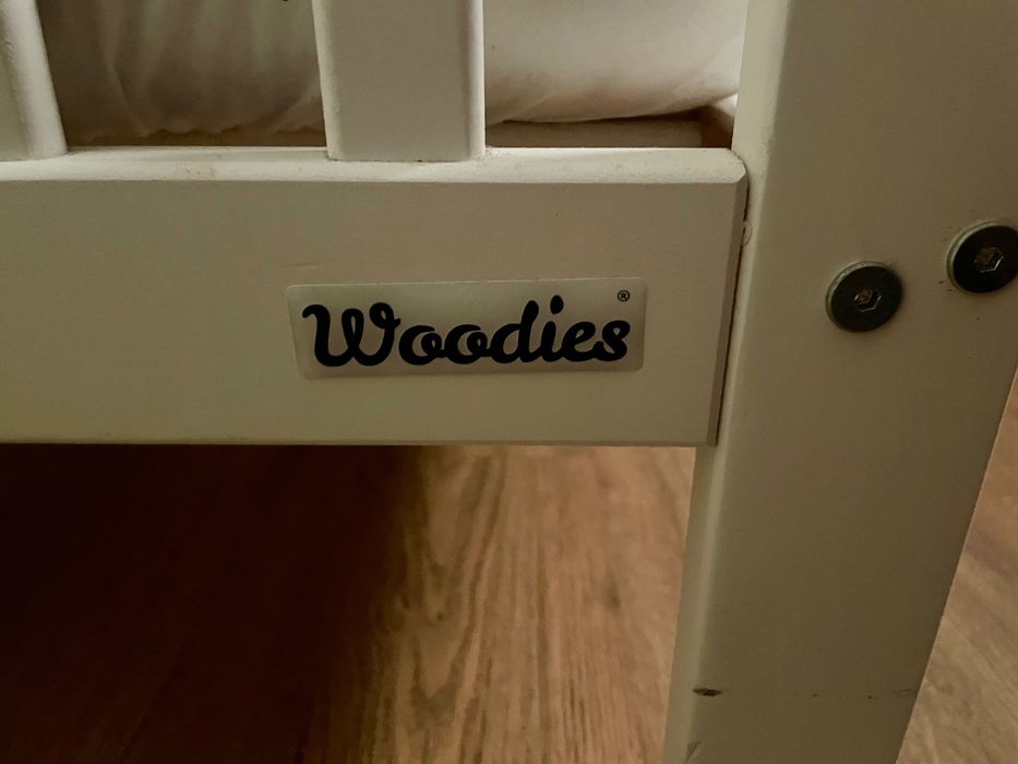 Łóżeczko dziecięce Woodies 120x60 + materac + dodatki