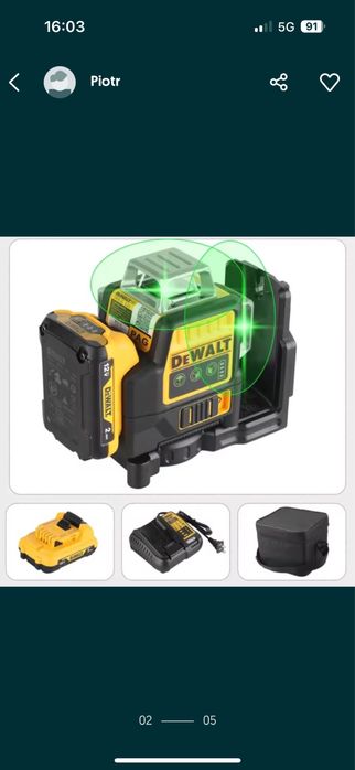 Laser krzyzowy dewalt