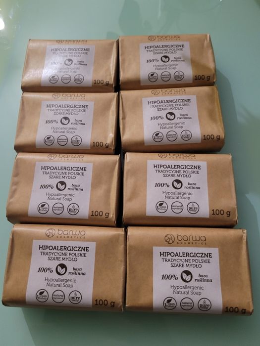 Szare mydło hipoalergiczne 8 szt.