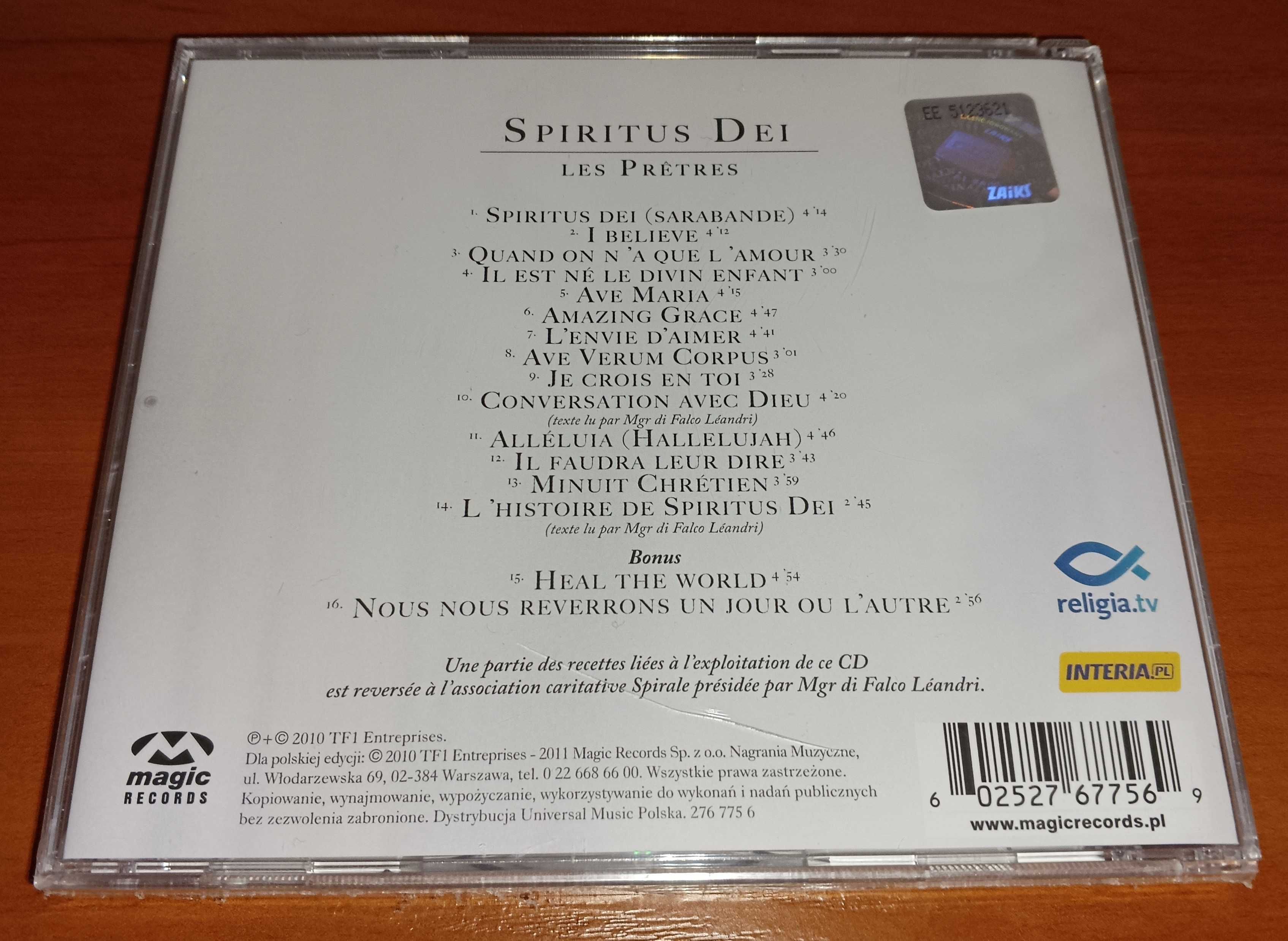 CD Les Pretres - Spiritus Dei