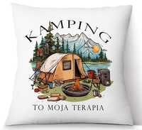 Poduszka "Kamping to moja terapia" Kamper, namiot, kamping. Super!!