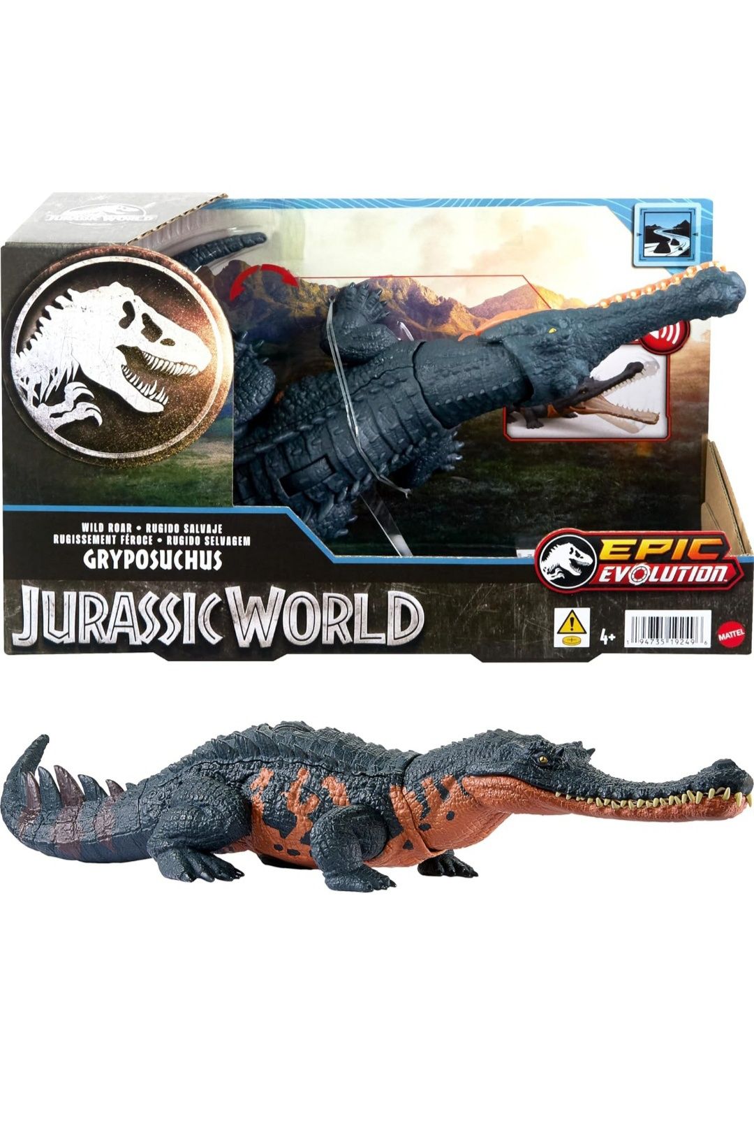 Jurassic World Динозавр Wild Roar Gryposuchus Dinosaur Figure саркозух