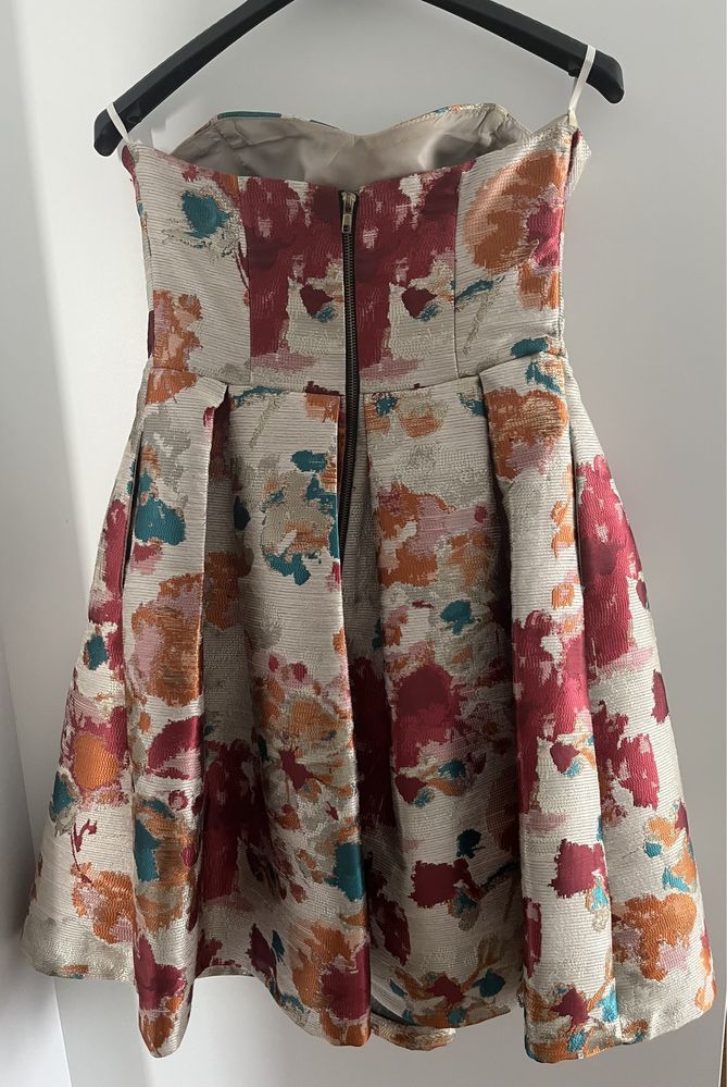 Gorsetowa sukienka koktajlowa r. 38 ROU