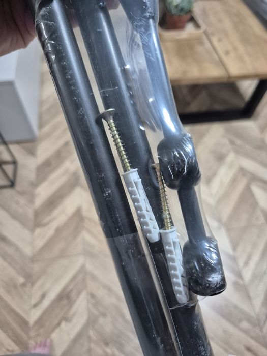 Czarny karnisz podwójny 240 cm | Nowy oryginalnie zapakowany