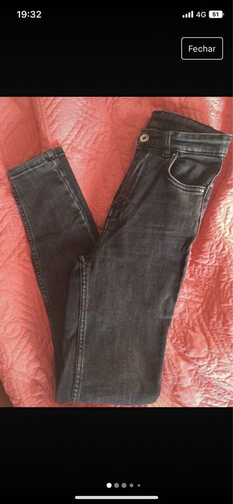 Jeans skinny cinta alta Zara 34