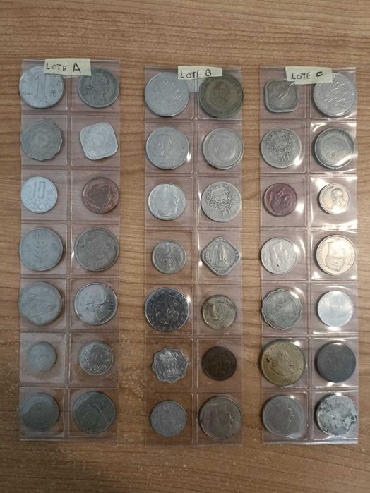 moedas antigas selecionadas