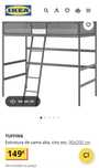 Dou Cama Alta Ikea Tuffing 200x90