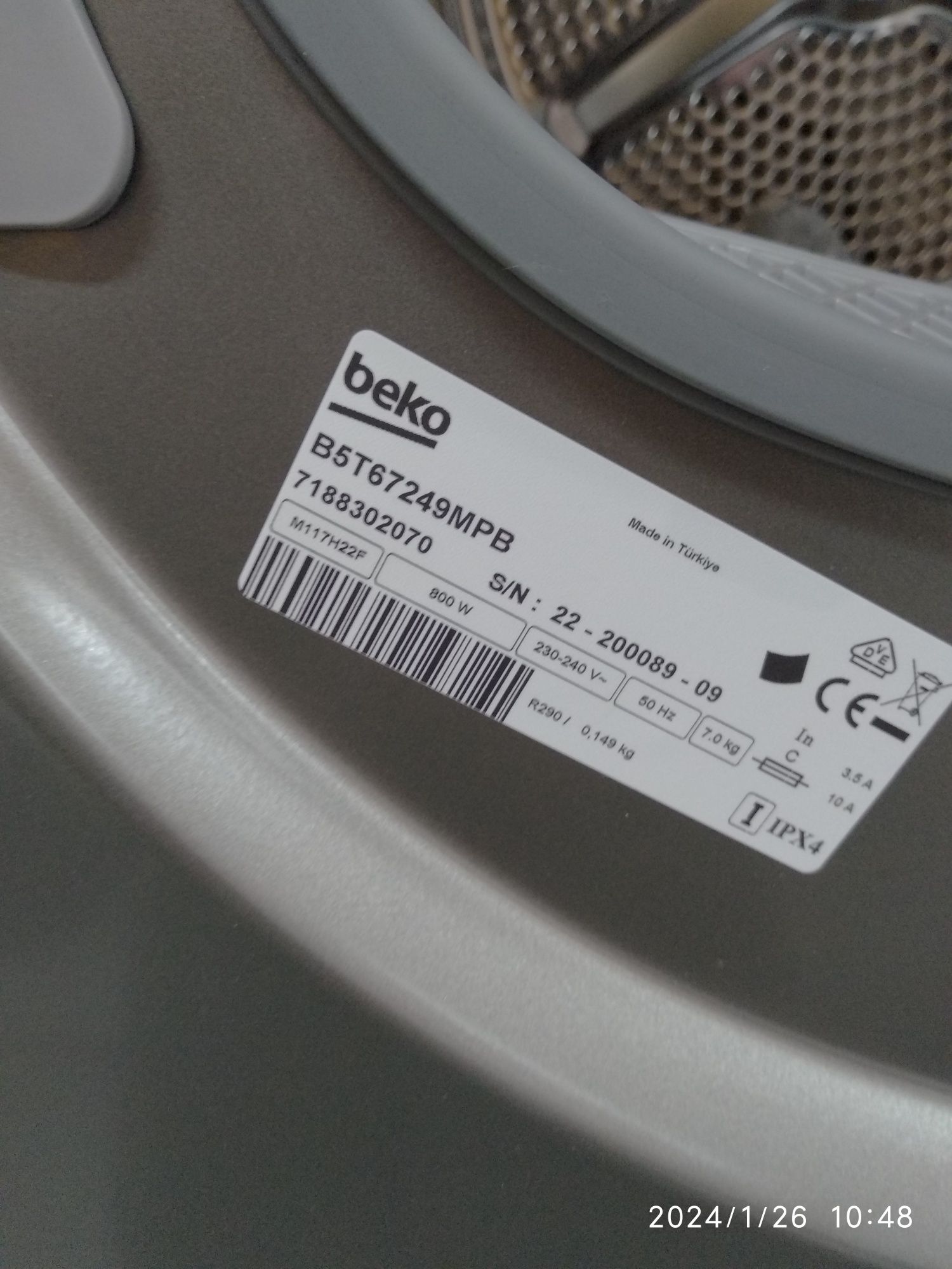 OUTLET Janki ul Wspólna 6 Suszarka BEKO B5T67249MPB