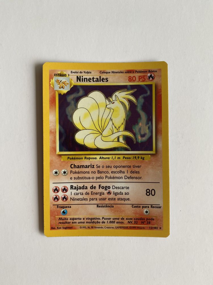 Ninetales base set 12/102 holo