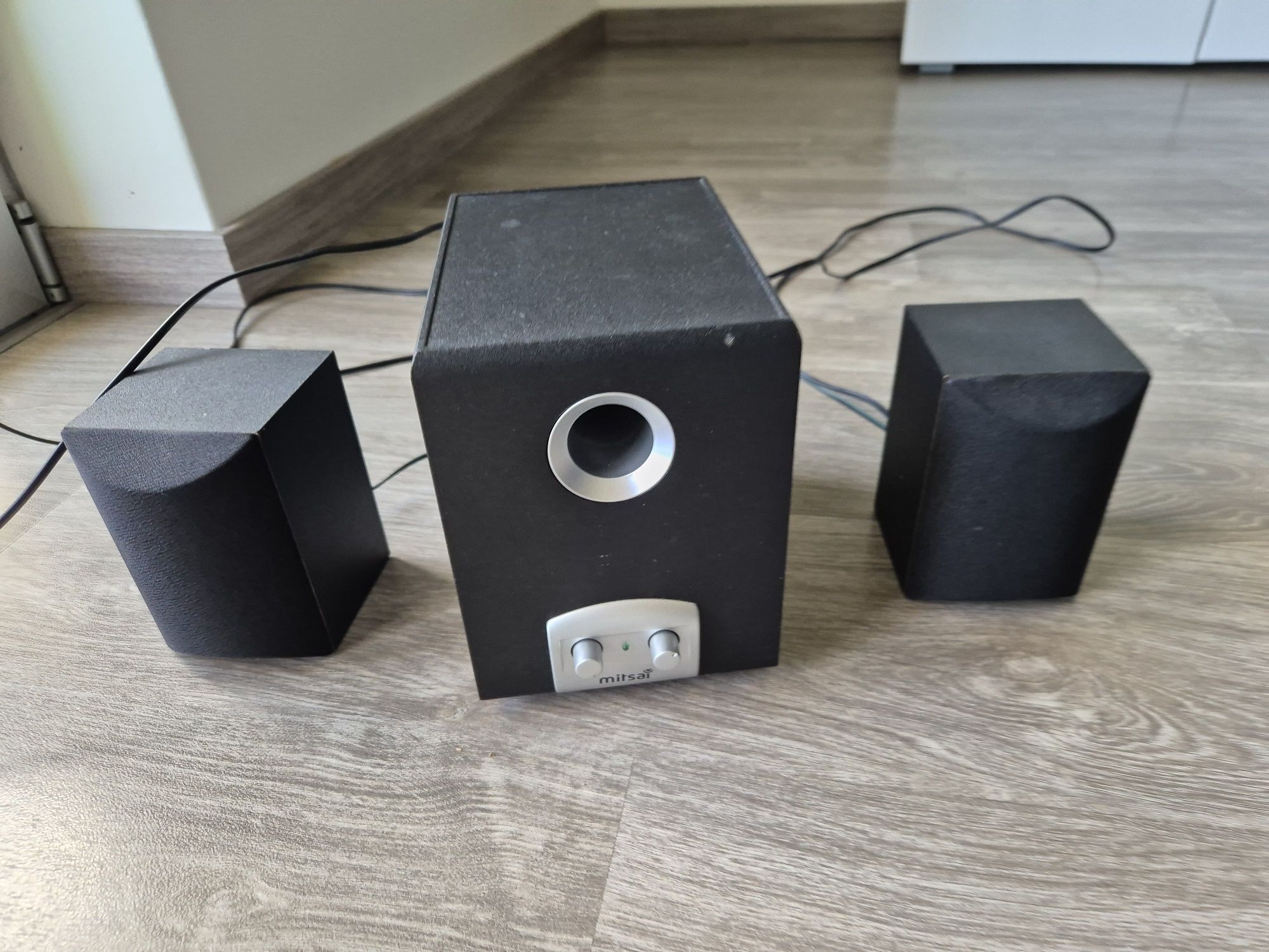 colunas de som MITSAI 2.1 modelo KA-800A, com subwoofer