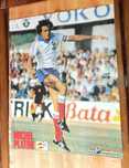 Poster Mondial Duplo Michel Platini e equipa Jugoslávia 58 X46 cm