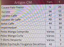 Colégio Militar - Vendo artigos diversos