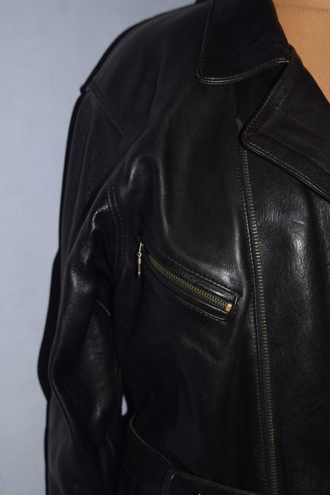 Kurtka czarna ramoneska vintage męska prawie nowa _L