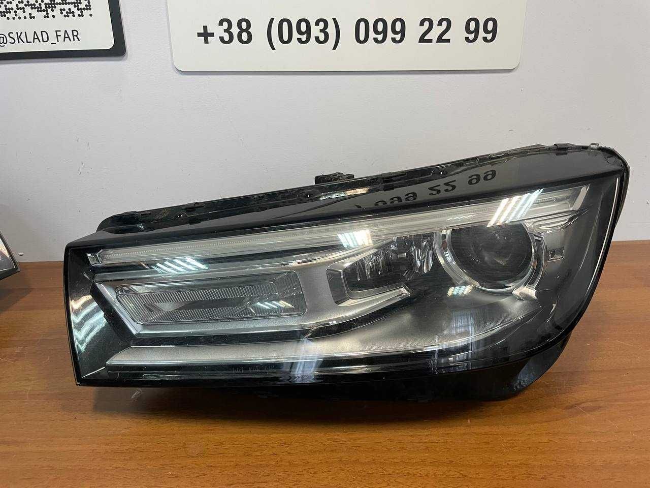 Фара фары оптика ауді Audi Q5 80a xenon led USA оригинал бу США 80а