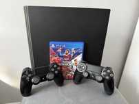 Konsola PS4 Pro CUH-7116B 1TB + 2 pady + gra