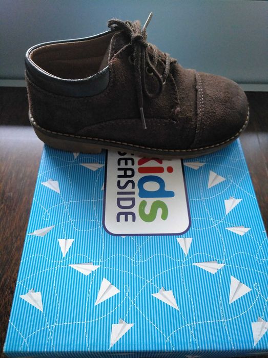 Sapato de camurça castanhos de menino -Seaside