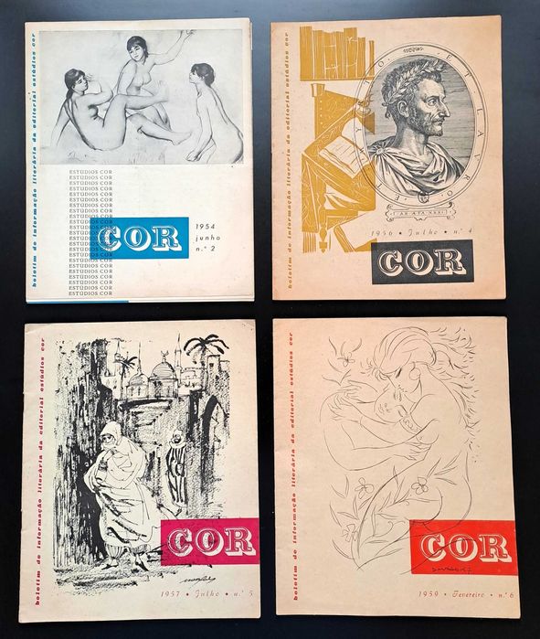 4 Boletins Editorial Estúdios Cor Júlio Pomar 1954 a 1959 RAROS
