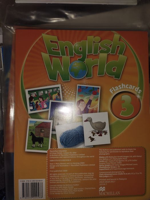 Флеш картки та підручники English World 3/5