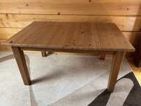 Stół Ikea drewniany rozkladany 147(+56,5) x 95