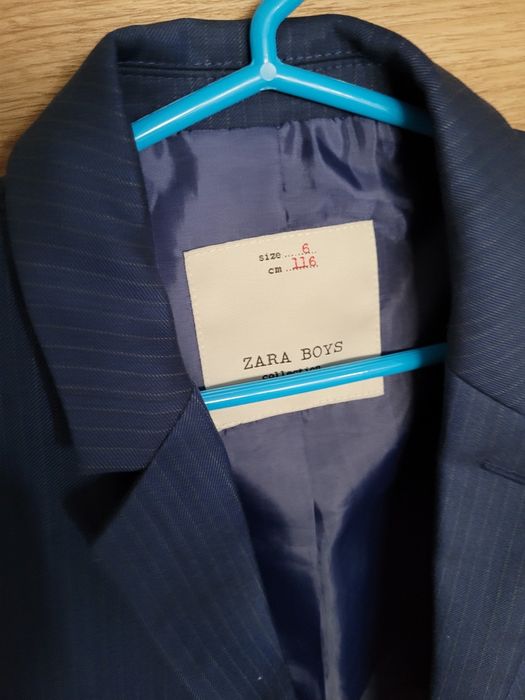 Marynarka chłopięca Zara w delikatny prążek, rozmiar 116