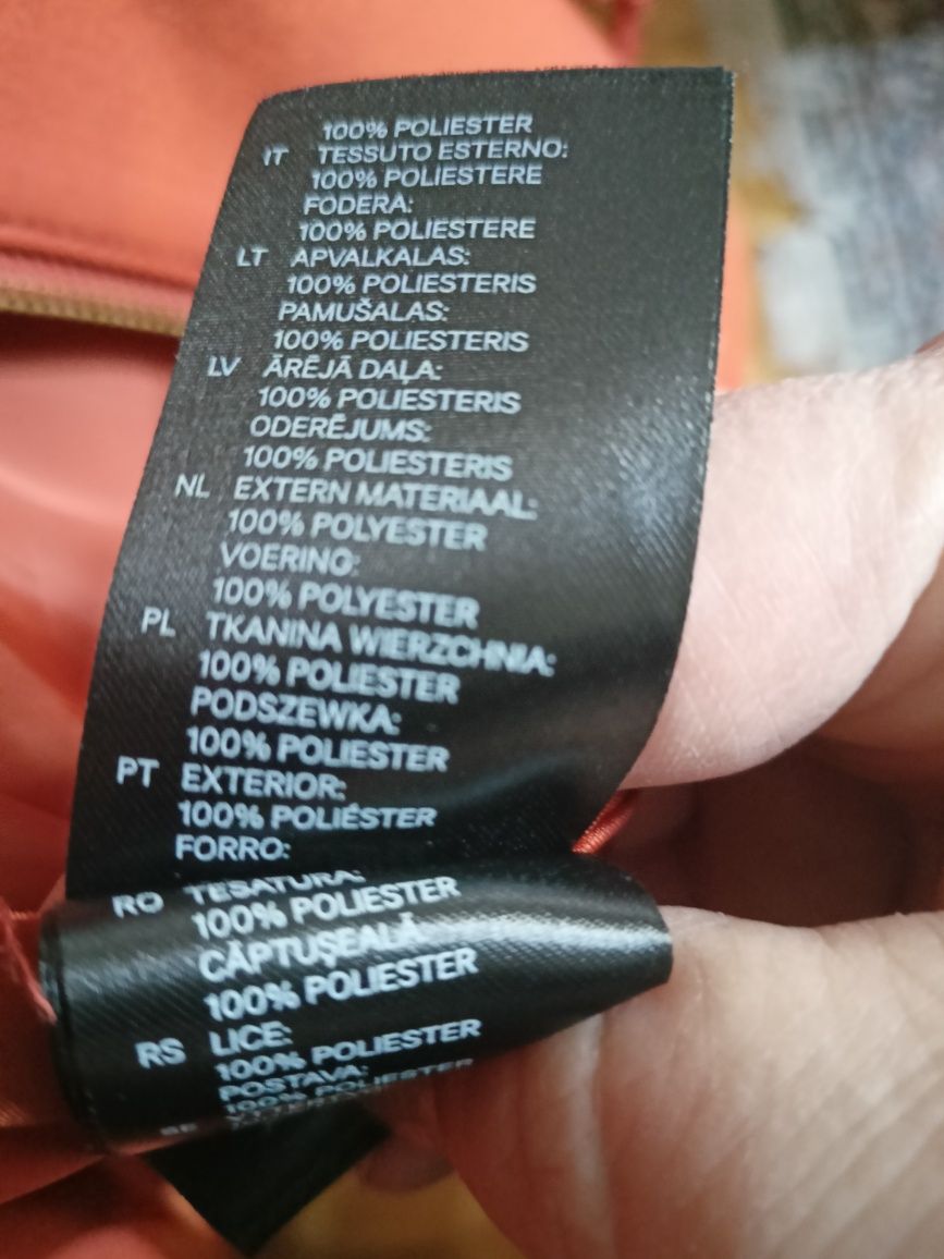 Kurtka wiosenna na stójce z podszewką