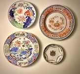 Conjunto de 4 pratos de Macau com mais de 50anos
