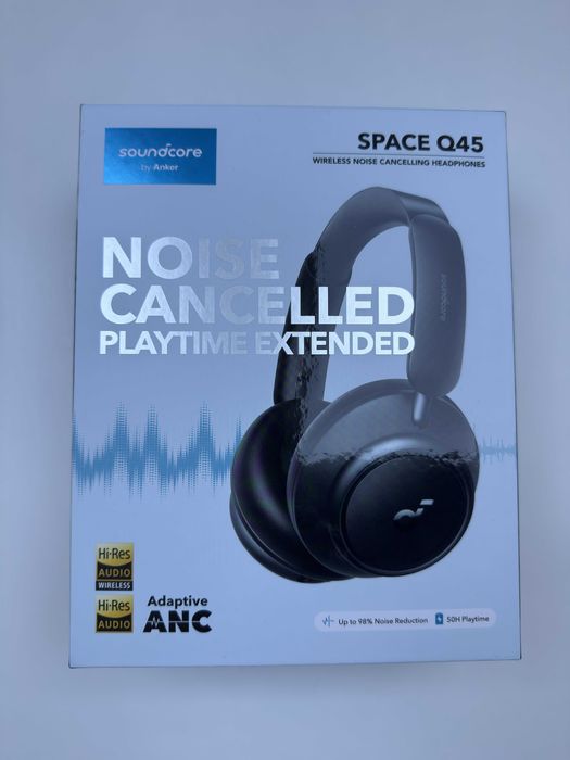 Słuchawki nauszne Anker Soundcore Space Q45 - kolor czarny - jak nowe