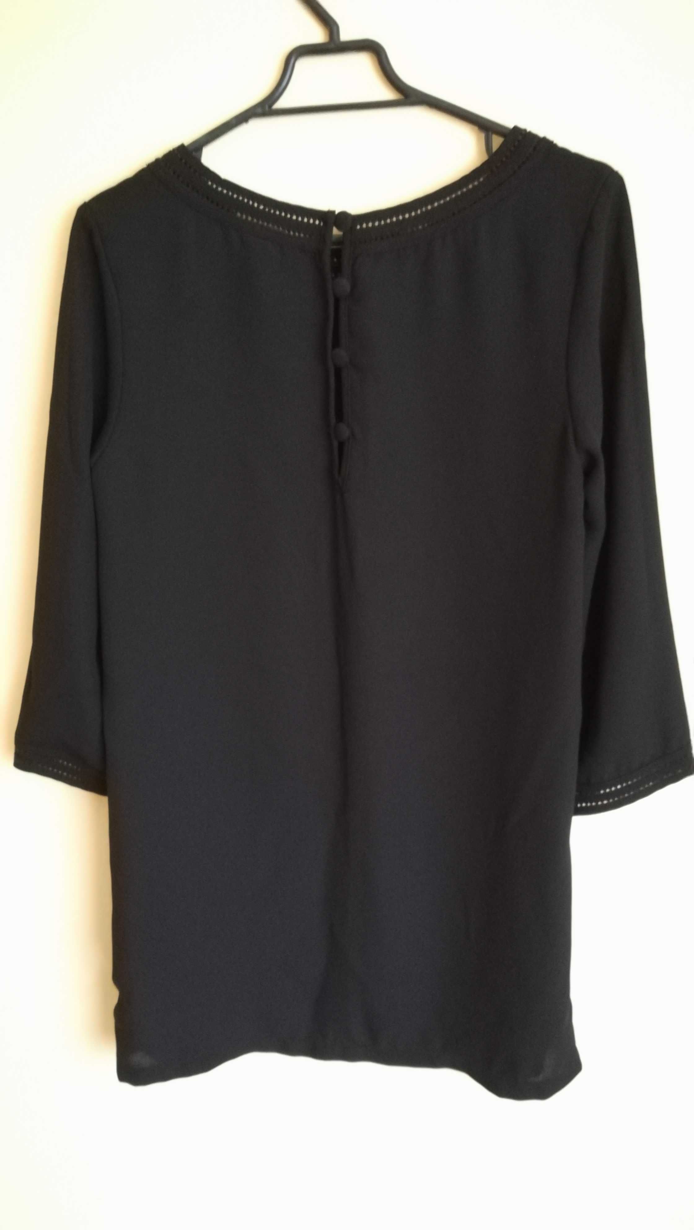 Sukienka 3/4rękaw czarna rozmiar S/M H&M
