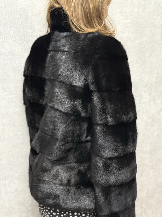 Норкова шуба, натуральна, автоледі