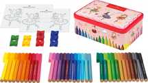 Flamastry Connector szkatułka 33 kolory Faber Castell pudełko,19,5x7