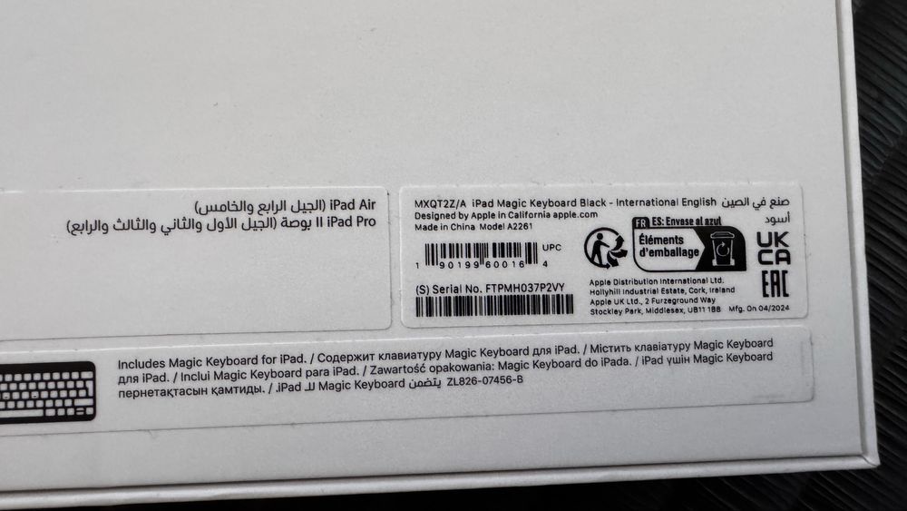 Apple Magic Keyboard 11″ – idealna, oryg. pudełko