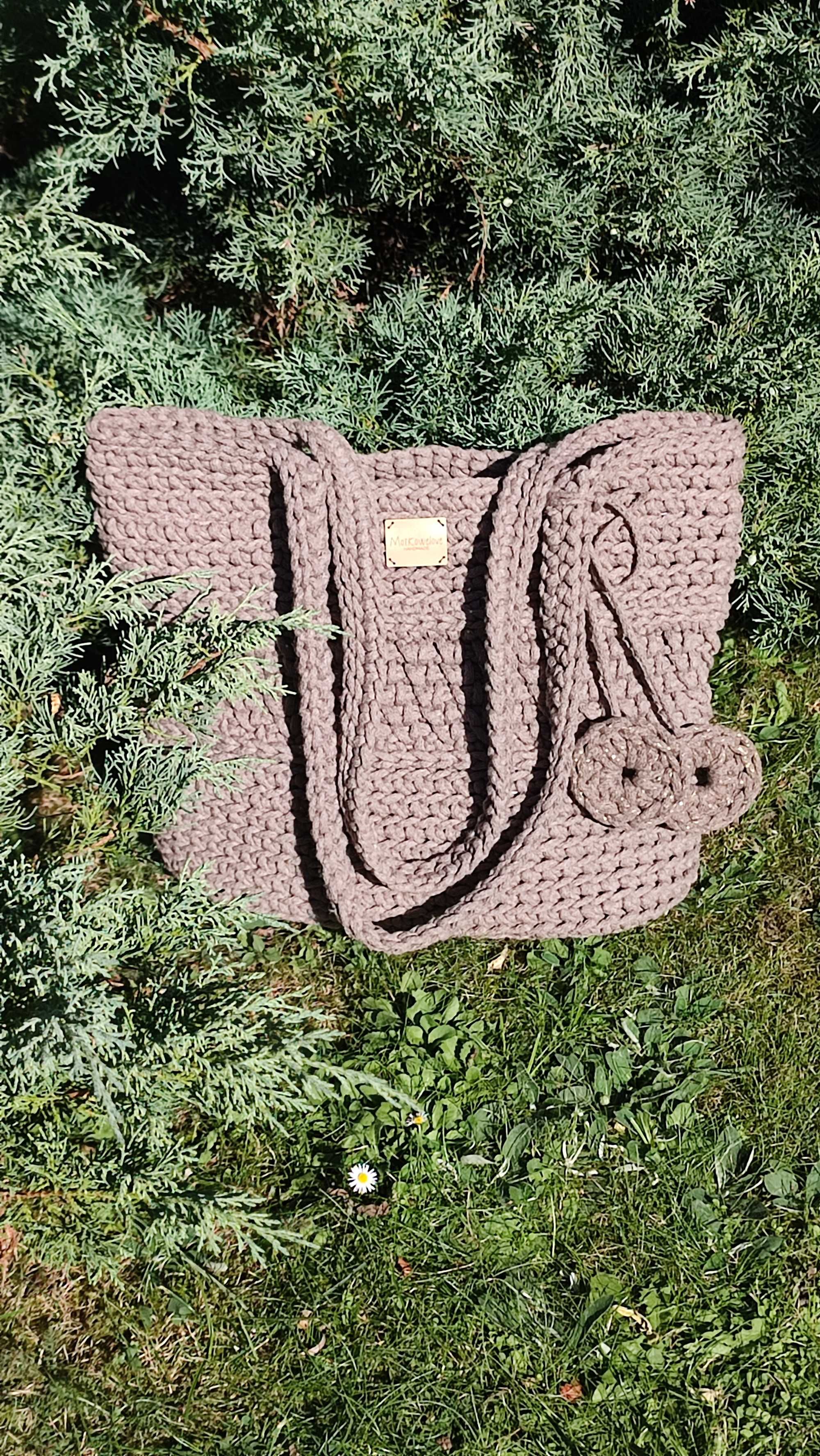 Torebka ze sznurka handmade