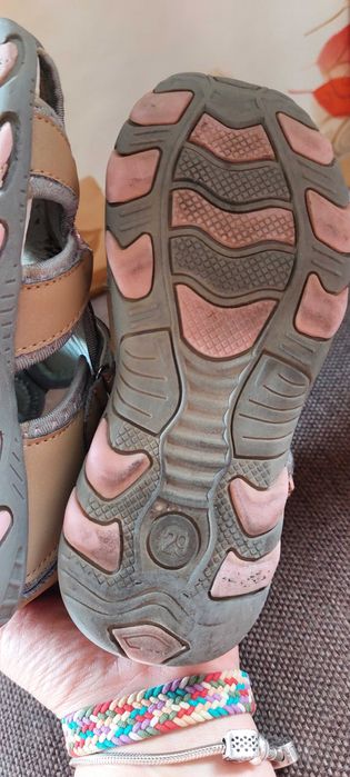 Sandały buty 29 sportowe wkł. SKÓRA rzep miękkie AXIM 1116