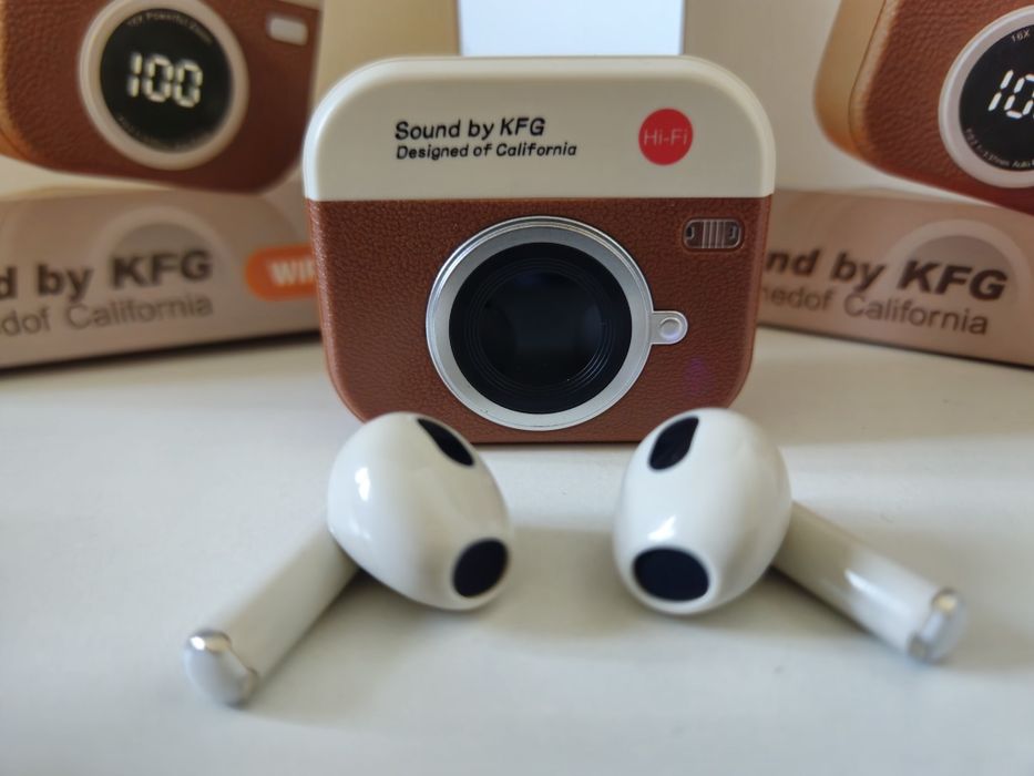 NOWE  Słuchawki Bezprzewodowe " KF1 "  HI-FI  STYL RETRO !!!