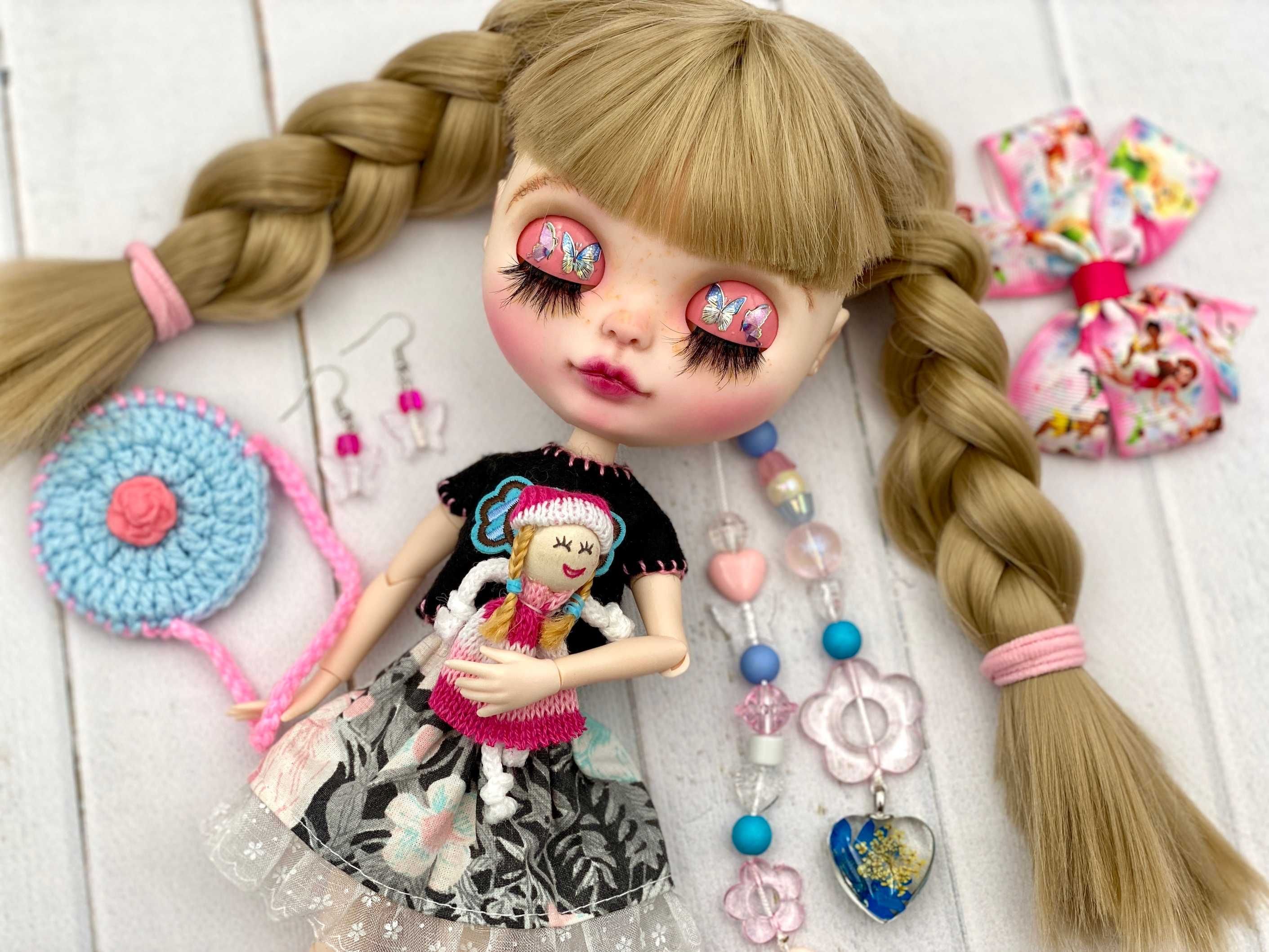 Lalka Blythe custom ooak doll repaint nowa ciałko bjd