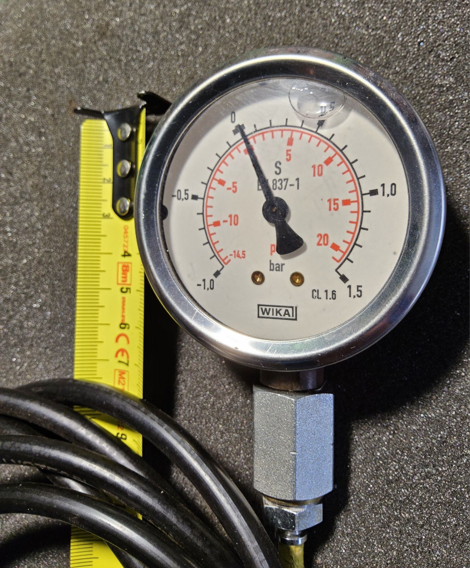 Мановакууметр WIKA, -1.0÷0÷1,5bar, 63mm